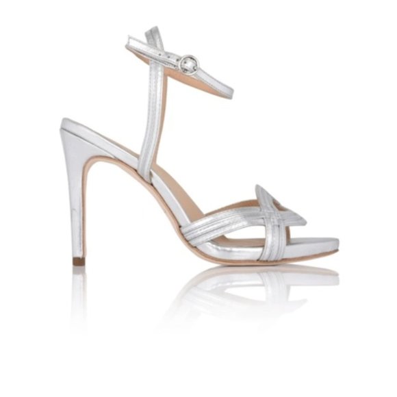 Joan Oloff - Gala Silver Metallic Lux Nappa - Size 9.5 - Picture 1 of 3